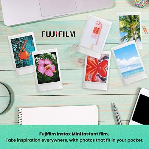 Fujifilm Instax Mini 12 Instant Camera Bundle with Fujifilm Instax Mini Instant Film Value Pack (60 Sheets) with Accessories Including Protective Case, Strap, Photo Album (Lilac Purple)
