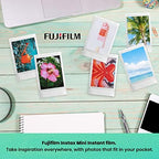 Fujifilm Instax Mini 12 Instant Camera Bundle with Fujifilm Instax Mini Instant Film Value Pack (60 Sheets) with Accessories Including Protective Case, Strap, Photo Album (Lilac Purple)