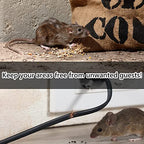 Angveirt Under Hood Rodent Repeller Battery Operated Rodent Pest Repellent Mouse Rat Repeller Electronic Ultrasonic Mice Repeller with Strobe Lights Deterrent Under Hood Animal Repeller