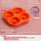 Silicone Donut/Bagel Pan. 2pcs/sets Donut/Bagel Molds Air Fryer Accessories Compatible with Ninja Foodi Intsant Votrex intsant pot 6qt 6.5qt 8qt 12qt Air Fryer and Oven