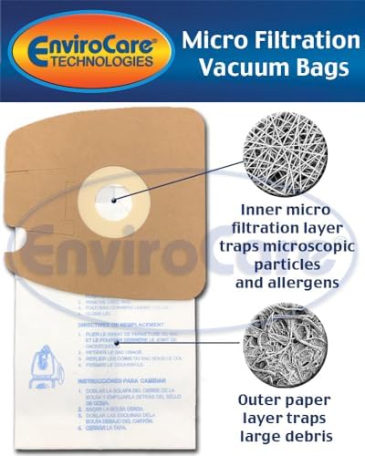 EnviroCare Replacement Vacuum Bags for Eureka Style MM Eureka Mighty Mite 3670 and 3680 Series Canisters 18 Bags
