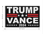Trump Vance 2024 Flag 3x5 Donald Trump J.D. Vance 2024 America President Flags Made in USA Outdoor Double Sided 3 Ply Heavy Duty Banner with 2 Brass Grommets UV protection Fade Resistant for Indoor Outdoor Decor Gift