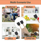 DEBETOOL Indoor Leather Fly Swatter - 2 Pack Long Handle Heavy Duty Fly Swatter with Hanging Rope, Wood Fly Swatter Manual for Kitchen/Home Indoor and Outdoor Flies