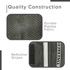 AlveyTech Saddle Bag for Mobility Scooter, Wheelchair, & Electric Power Chair (Small, Black) - Accessories Holder Armrest Side Pouch Storage Organizer Bags for Adults, Water-Resistant, Easy Install
