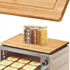 Wood Cutting Board Compatible with Ninja Foodi SP101 SP201 SP301 Air Fryer Oven, Accessories for Convection Oven with 4 Silicone Feet 16.3" × 10.4",Add Storage Space,Protects Cabinet