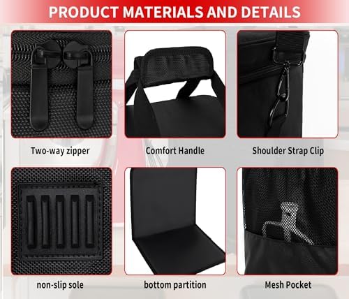TORIBIO Kitchen Mixer Storage Bag Compatible with KitchenAid and Extra Accessories, Mixer Portable Carrying Bag/Case fit for 4.5-Quart and 5-Quart Mixers, 14" x 8.9" x 14.9"