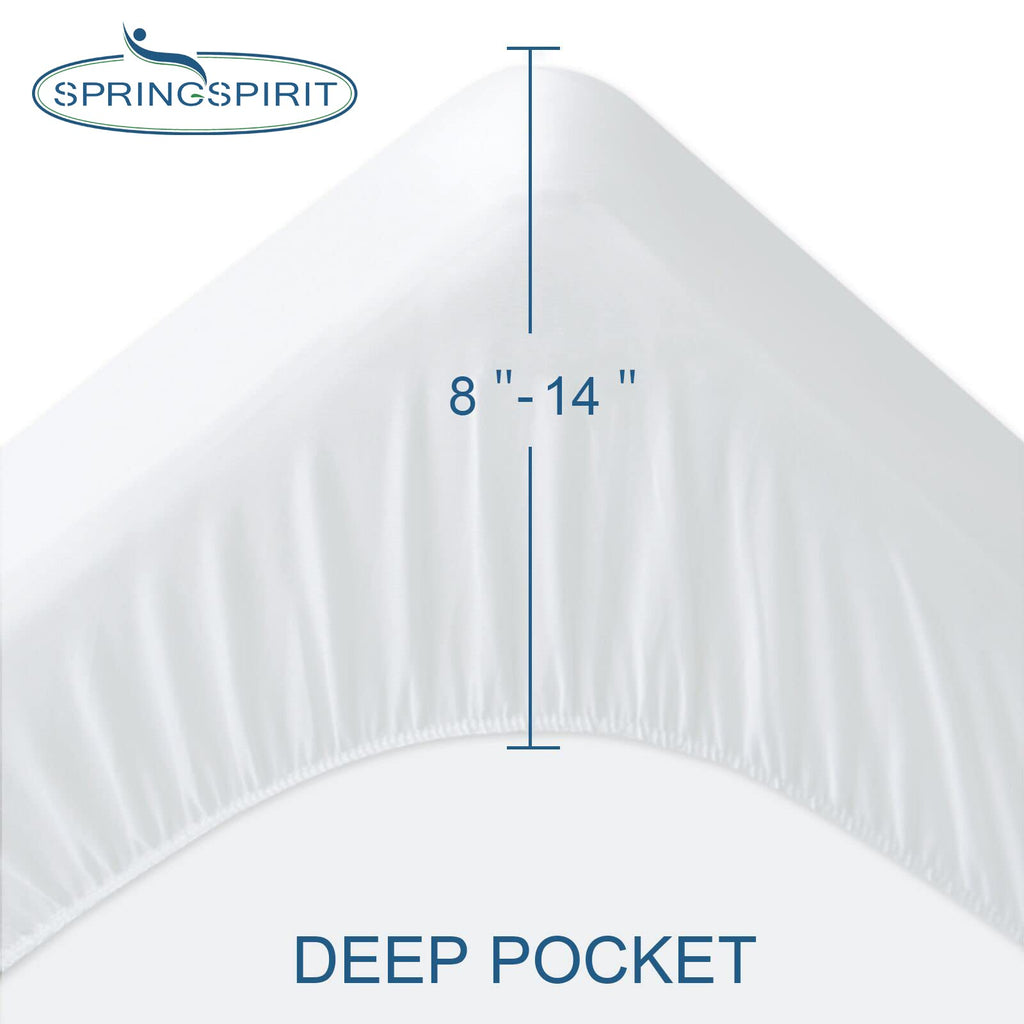 Full Size Mattress Protector Waterproof Mattress Topper Pad Cover Fitted Bed Sheets Full up -14'' Terry Super Soft & Breathable & Noiseless Mattress Protector Full Machine Washable