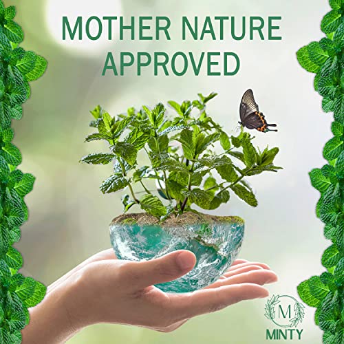 Minty Insect & Pest Control, Powerful & Natural 5% Peppermint Oil Spray for Ants, Spiders, Bed Bugs, Dust Mites, Roaches and More - Indoor and Outdoor Use, 128 fl oz Gallon