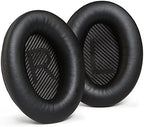 AHG QC35 ii Replacement Ear Pads Cushions Compatible with Bose QuietComfort 35 II/Bose QC35 Noise Cancelling Headphones (Black) - Premium Protein Leather Extra Thick High-Density Foam & Durable
