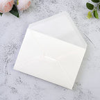 PONATIA 50 PCS/Pack A7 Envelopes, 5.25 x 7.5'' Shiny Ivory Envelopes, Perfect 5x7 Envelopes for Wedding Invitation Cards, Christmas Gift Cards Envelopes, Acrylic Invitations, Photos