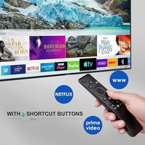Universal Remote Control Compatible for All Samsung TV LED QLED UHD SUHD HDR LCD Frame Curved Solar HDTV 4K 8K 3D Smart TV Remote Replacement, with Buttons for Netflix, Prime Video, WWW