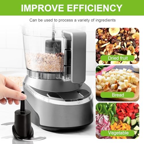 DLC-2ACBN Chopping Blade Fits Cuisinart Mini Prep Plus DLC-2A, Food Processor Blade Compatible with Cuisinart Food Processor Replacement Parts (Black)