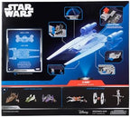 STAR WARS Micro Galaxy Squadron U-Wing Starfighter - 12-Inch Vehicle with Foldout Wings, Troop Bay, Sniper Gun, and Three 1-Inch Micro Figure Accessories