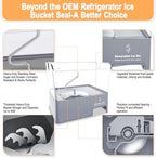Upgraded Refrigerator Ice Bucket W11129522 Compatible with Whirlpool Ice Maker Replacement Parts W10564750 KitchenAid Removable Ice Bin 4545220 EAP12114487 PD00041826 PS12114487 Freezer Ice Container