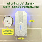 BugMD No Buzz Zone - Refillable UV Bug Zapper, Mosquito Zapper, Flying Insect Trap, Bug Catcher, Plug in Fly Trap Indoor, Flea Trap for Inside Your Home, Gnat and Fruit Fly Traps for Indoors Plug in