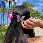 Butterfly Hair Clips 4Pcs Matte Claw Clips for Thin Hair, Cute Hair Accessories and Jaw Clips as Gifts