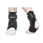 Zamst A2-DX Sports Ankle Brace with Protective Guards For High Ankle Sprains and Chronic Ankle Instability-for Basketball, Volleyball, Lacrosse, Football-Black, Right, Small