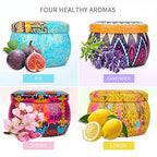 Scented Candles Gifts Set - 4 Pack Candle Gift Set for Stress Relief | Meditation | Yoga | SPA | Bath, Natural Soy Aromatherapy Candles for Home, Perfect Birthday Gifts for Women & Mom Best Friends