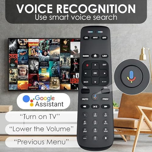 DirecTV AT&T TV Now RC82V 2nd Generation Gemini Stream Voice Recognition Replacement Remote Control, Compatible with C71KW-200 & C71KW-400 Osprey Receiver Set-Top Boxes - Requires Compatible Receiver