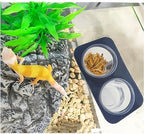 200 pcs 0.5oz Crested Gecko Food and Water Feeding Cups, Reptile Feeder Bowls, for Lizard and Other Small Pet Ledge Accessories Supplies