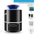Bug Zapper, Electric Mosquito & Fly Zappers/Killer - Insect Attractant Trap Powerful Bug Zapper Light, Hangable Mosquito Lamp for Home, Indoor, Outdoor, Patio (Black)