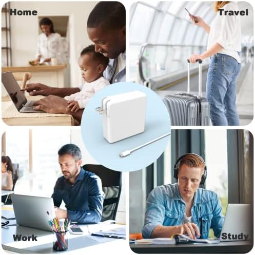 Replacement MacBook Air Charger for MacBook Pro Charger 100W USB C Power Adapter for Mac Book Pro 2022 2021 2020 2019 2018 16 15 14 13 Inch Fast Charging, and All Type C Devices Laptops