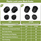 Speed Control Knob Replacement Part for KitchenAid Stand Mixer - for Lock Lever Knobs Attachment Plastic Kitchenaid Mixers Accessories, Fits for kitchen 4.5QT, 5QT, 6QT, K45, K45SS, KSM75（2 PACK)