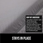 GORILLA GRIP Patent Pending King Bed Wedge Pillow Headboard Gap Filler, Comfortable and Supportive High Density Foam Angled Pillows, Stay in Place Gripping Dots, Wedges Between Mattress, Soft Gray