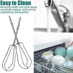 Hand Mixer Beaters Replacement for Cuisinart - CHM Series HM-50 HM-70 CHM-3 CHM-7PK Hand Mixer, Stainless Steel Turbo Beater Parts # CHM-BTR Whisk Attachments - Set of 2