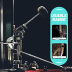 SUPVOX 2 Pcs Bass Drum Single Pedal Patch: 6.1 x 3.5 Inch Self-adhesive Drumhead Mute Pad - Percussion Instrument Accessories, Black Drum Patch for Replacement Kick Drum