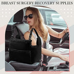 Mastectomy Pillow Post Surgery Pillow, Breast Pillow for After Breast Cancer Mastectomy Necessities, Mastectomy Pillow for Mastectomy Surgery Recovery and Breast Reduction, Gifts for Women (Black)
