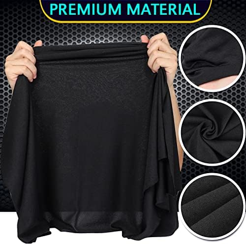 Facmogu Speaker Grill Cloth, 67"x20" Speaker Cloth Speaker Cover Fabric Stereo Mesh Fabric Replacement for Home Speakers, Stage Audio Speakers and Vintage Carpet Subwoofer Repair - Black Mesh Fabric