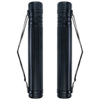 TRANSON 2-Pack Small Poster Tube Storage 17“ to 27” Extendable for Documents Blueprints Artworks Scrolls