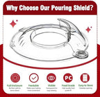 Pouring Shield for KitchenAid Tilt Head 4.5-5QT Mixer,Fit for Stainless Steel Bowls (Only),Food Grade Pouring Shield Mixers Bowl Cover Splash Guard for Kitchen aid Accessories and Attachments,Upgraded