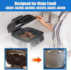 Stainless Steel Replacement Splatter Shield for Ninja Foodi AG301,Air Fryer Splatter Screen,Fine Mesh Splatter Screen for Ninja Foodi 5 in 1 Indoor Grill Air Fryer AG300 AG300C AG301C AG302 AG400