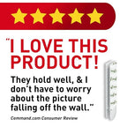 Command 15 lb Large Picture Hanging Strips 120 Pairs, (240 Command Strips) Damage Free Hanging Picture Hangers, No Tools Wall Hanging Strips for Christmas Decorations
