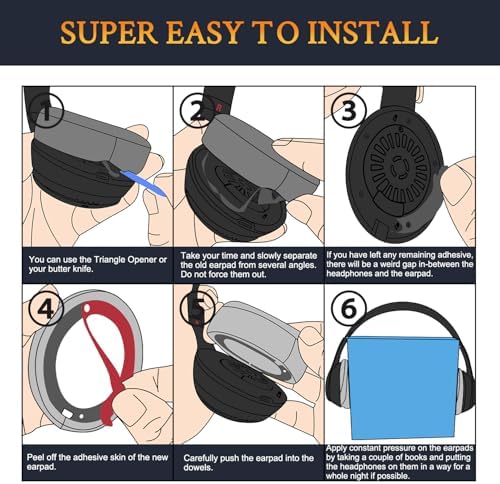 SOULWIT Replacement Earpads for Beats Studio Pro Wireless Noise Cancelling Headphones, Cushions Ear Pads with Soft Protein Leather, Noise Isolation Foam - Black