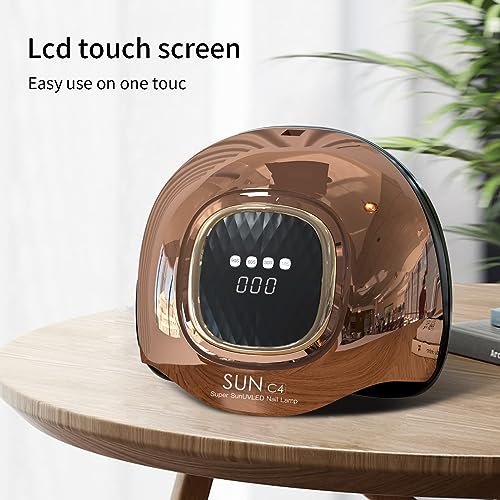 UV Light for Nails,288W UV Nail Dryer LED Light for Gel Polish-4 Timers Professional Nail Art Accessories,Curing Gel Toe Nails