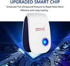 Ultrasonic Pest Repeller 10 Pack Electronic Plugin Indoor Sonic Repellent pest Control for Bugs Roaches Insects Mice Mouse Spiders Mosquitoes Mosquito Repellent Indoors Ultrasonic Repellers