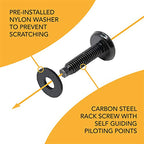 10-32 Rack Screws 50-Pack - Versatile Server Rack Accessories for Network Cabinets, Audio Mounts, Studs and Recording Studio Includes Nylon Washers. Perfect for Rackmounts