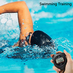 PULIVIA Sports Stopwatch Timer Single Lap Split Digital Stopwatch for Coaches Swimming Running Sport Training Stopwatch, Black