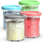 Containers Replacement for Ninja Creami Deluxe Pints and Lids - 4 Pack,Creamy Ice Cream Containers Cups Set,24oz Family Size Compatible with Ninja Ice Cream Maker NC500/NC501 Series Dishwasher Safe