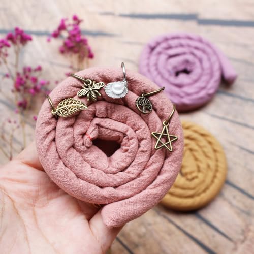 3 Pcs Spriral Lock Hair Tie dreadlock hair tie set dreadlock accessories for women and men dreadlocks ponytail holder Dread hair ties for braids thick curly hair (16 inches, Light Colour)