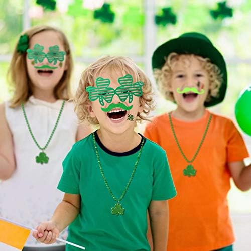 Max Fun 188Pcs St Patricks Day Accessories Party Favors Set Decorations Kids Saint Patricks Day Irish Decor, Green Beads Shamrock for Parades Supplies