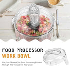 DLC-2AWBC-1 Food Processor lid Replacement for Cuisinart DLC-2A Mini Prep Plus Food Processor 3 Cup,Work Bowl Cover Models