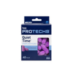 Flents Foam Ear Plugs, 40 Pair for Sleeping, Snoring, Loud Noise, Traveling, Concerts, Construction, & Studying, NRR 33, Purple, Made in The USA