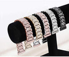 Bling Bands Compatible with fitbit Sense 2/Sense/Versa 4/Versa 3, Women Replacement Wristbands Dressy Luxurious Bracelet for Ladies