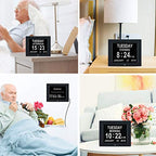 TMC [2024 New Clock with Day and Date for Elderly-Digital Clock Large Display with 12 Alarm Options,Dementia Clock Large Number Digital Clocks for Seniors(8-inch,Black)