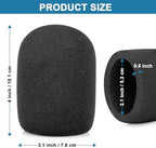 Windscreen for Rode Podmic, 2Pack Microphone Pop Filter Foam Cover Compatible with Rode Podmic, Procaster, Podcaster, NT1, NT-USB, Mic Cover Replacement for Noise Reduction By ChromLives, Black