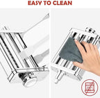 3-in-1 Pasta Attachment for KitchenAid Stand Mixer - Stainless Steel Pasta Maker includes Roller, Spaghetti & Fettuccine Cutters | Professional Pasta Accessories for Homemade Noodles & Italian Cuisine